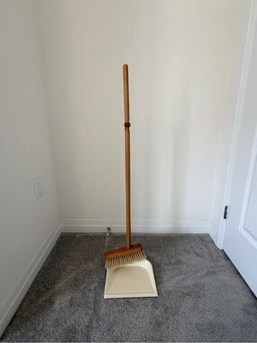 Zara Home Wooden Dustpan and Brush Set